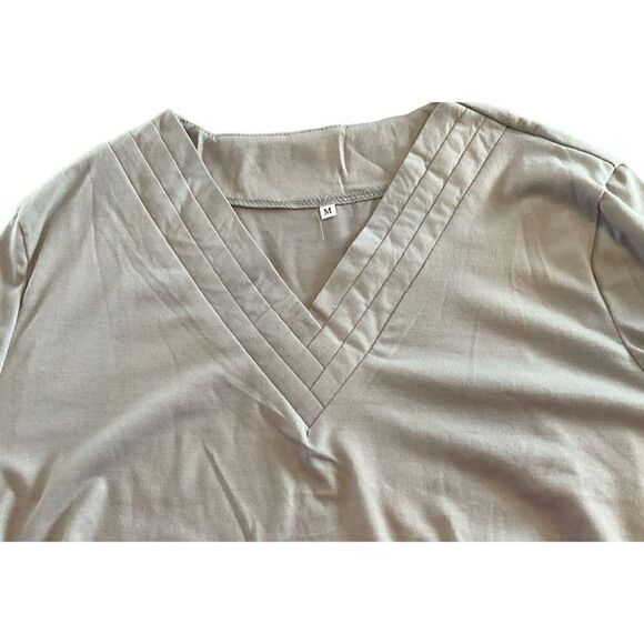 Dove Grey Long Sleeve Tee Shirt M NWOT - Picture 3 of 3